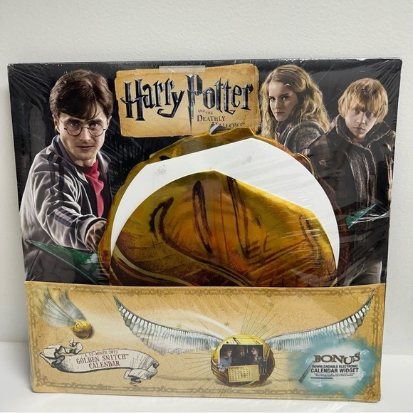 Warner Bros. Other - Harry Potter Golden Snitch Desk Or Wall Calendar 2012 New/Sealed Rare Find